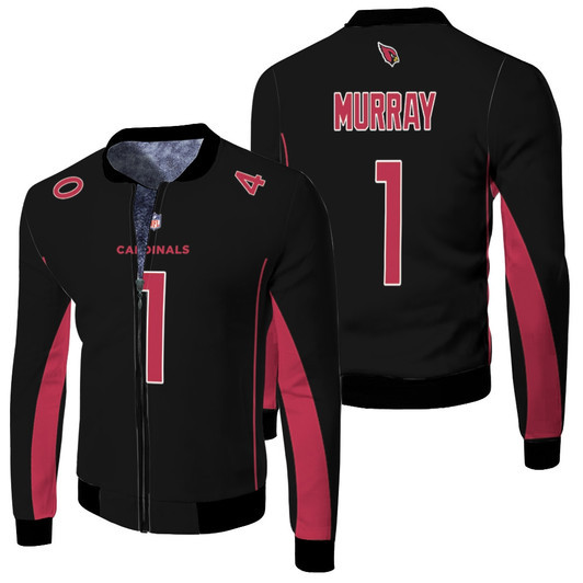 Arizona Cardinals Kyler Murray 1 Nfl Color Rush Limited Black Jersey Style Gift For Arizona Fans Fleece Bomber Jacket