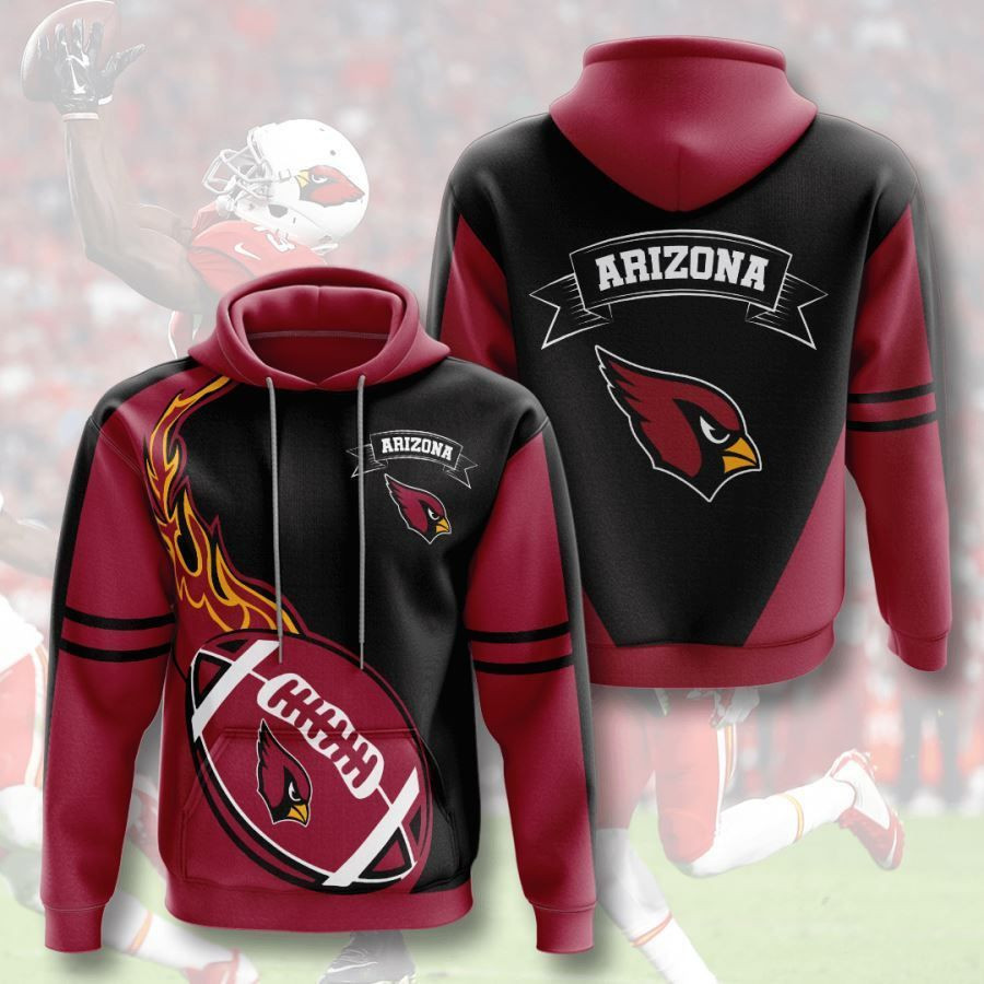 Arizona Cardinals No70 Custom Hoodie 3D All Over Print