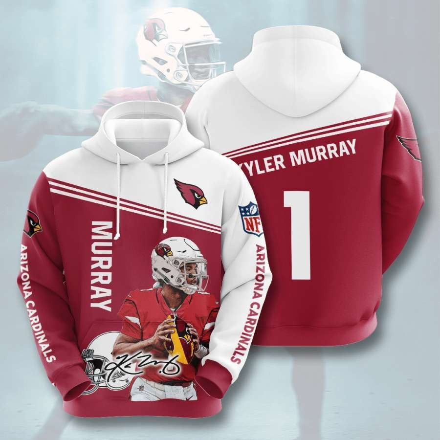 Arizona Cardinals No71 Custom Hoodie 3D