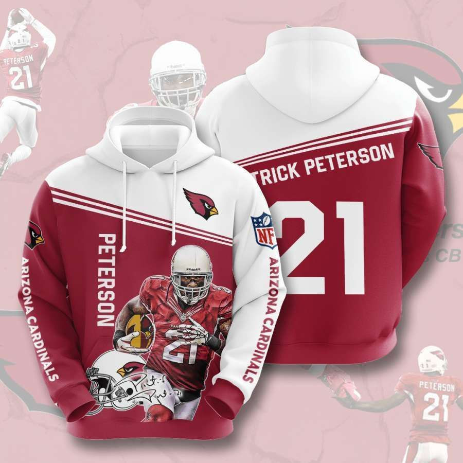 Arizona Cardinals No73 Custom Hoodie 3D All Over Print