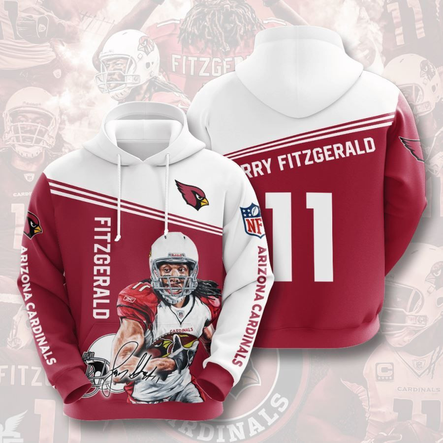 Arizona Cardinals No74 Custom Hoodie 3D All Over Print