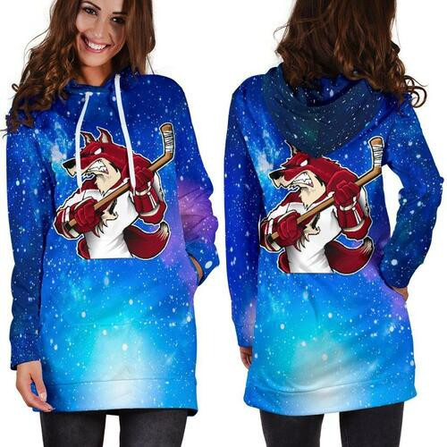 Arizona Coyotes Hoodie Dress Sweater Dress Sweatshirt Dress 3d All Over Print For Women Hoodie