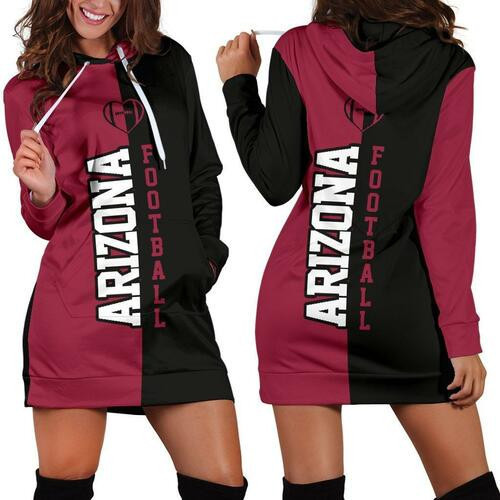 Arizona Football Hoodie Dress Sweater Dress Sweatshirt Dress 3d All Over Print For Women Hoodie