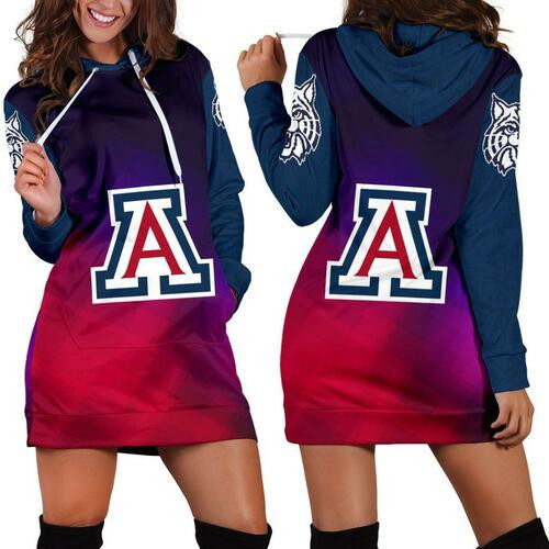 Arizona Wildcats Hoodie Dress Sweater Dress Sweatshirt Dress 3d All Over Print For Women Hoodie