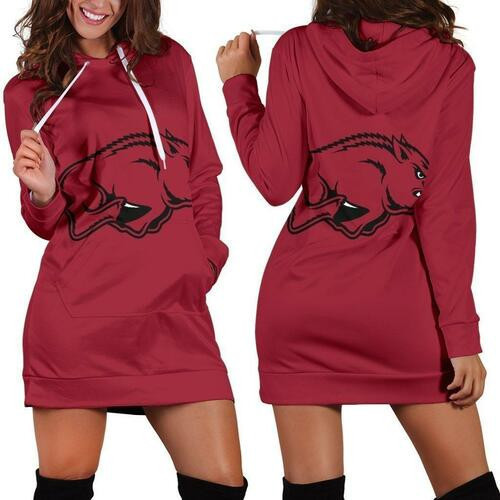 Arkansas Razorbacks Hoodie Dress Sweater Dress Sweatshirt Dress 3d All Over Print For Women Hoodie