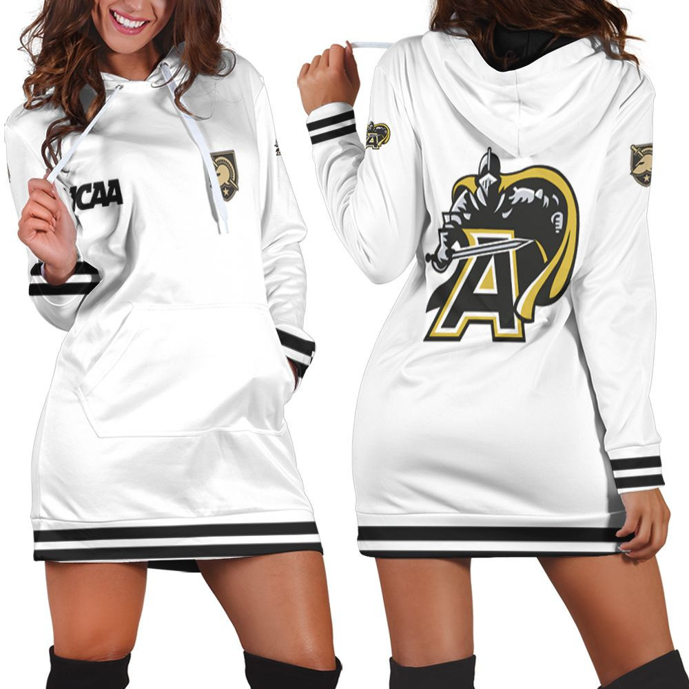 Army Black Knights Ncaa Classic White With Mascot Logo Gift For Army Black Knights Fans Hoodie Dress Sweater Dress Sweatshirt Dress