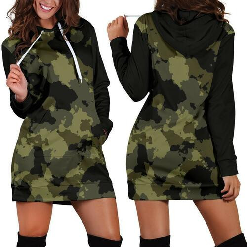 Army Womens Hoodie Dress Sweater Dress Sweatshirt Dress 3d All Over Print For Women Hoodie