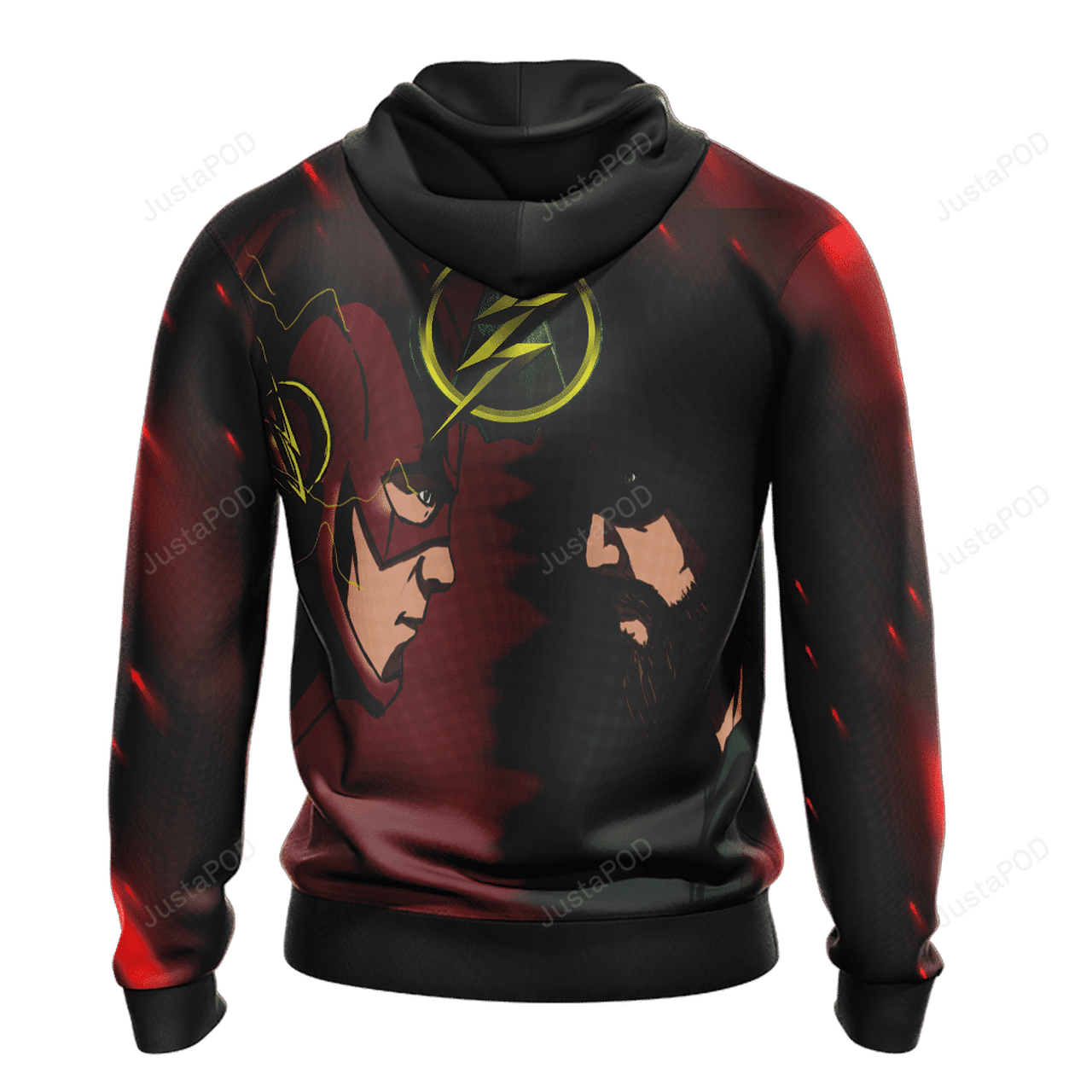 Arrow And Flash 3d All Over Print Hoodie