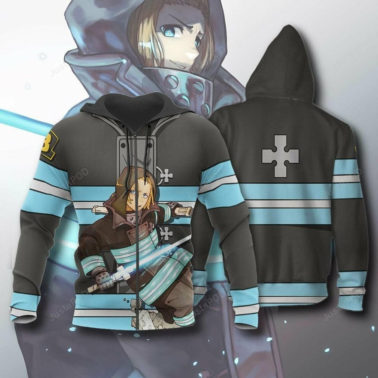 Arthur Boyle Fire Force 3d All Over Print Hoodie