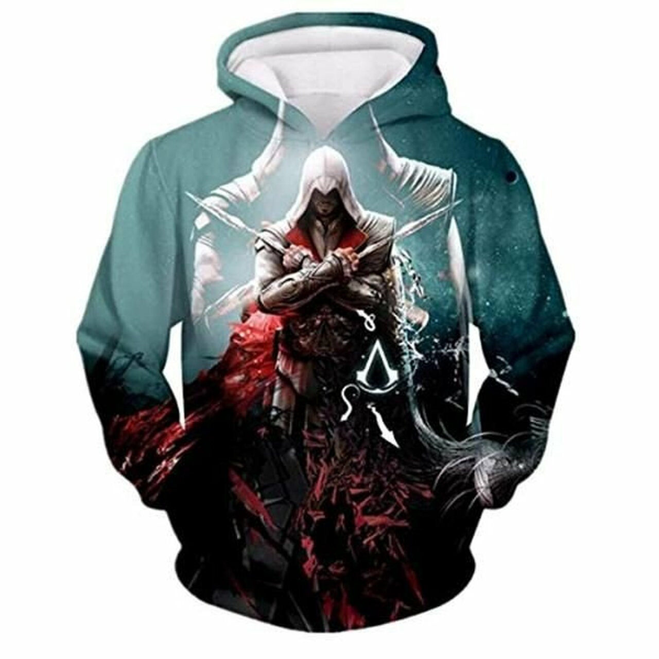 Assassins Creed 3d All Over Print Hoodie