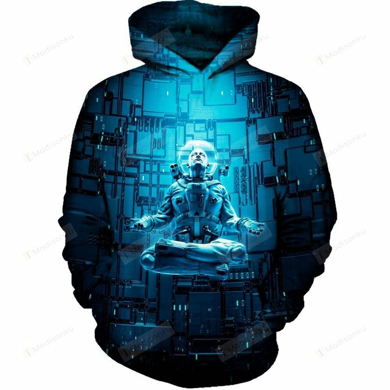 Astro Lotus 3d All Over Printed Hoodie