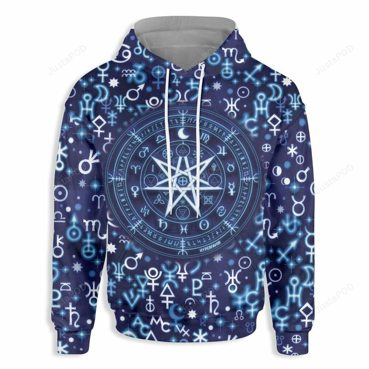 Astrological Hieroglyphic Signs Wicca 3d All Over Printed Hoodie