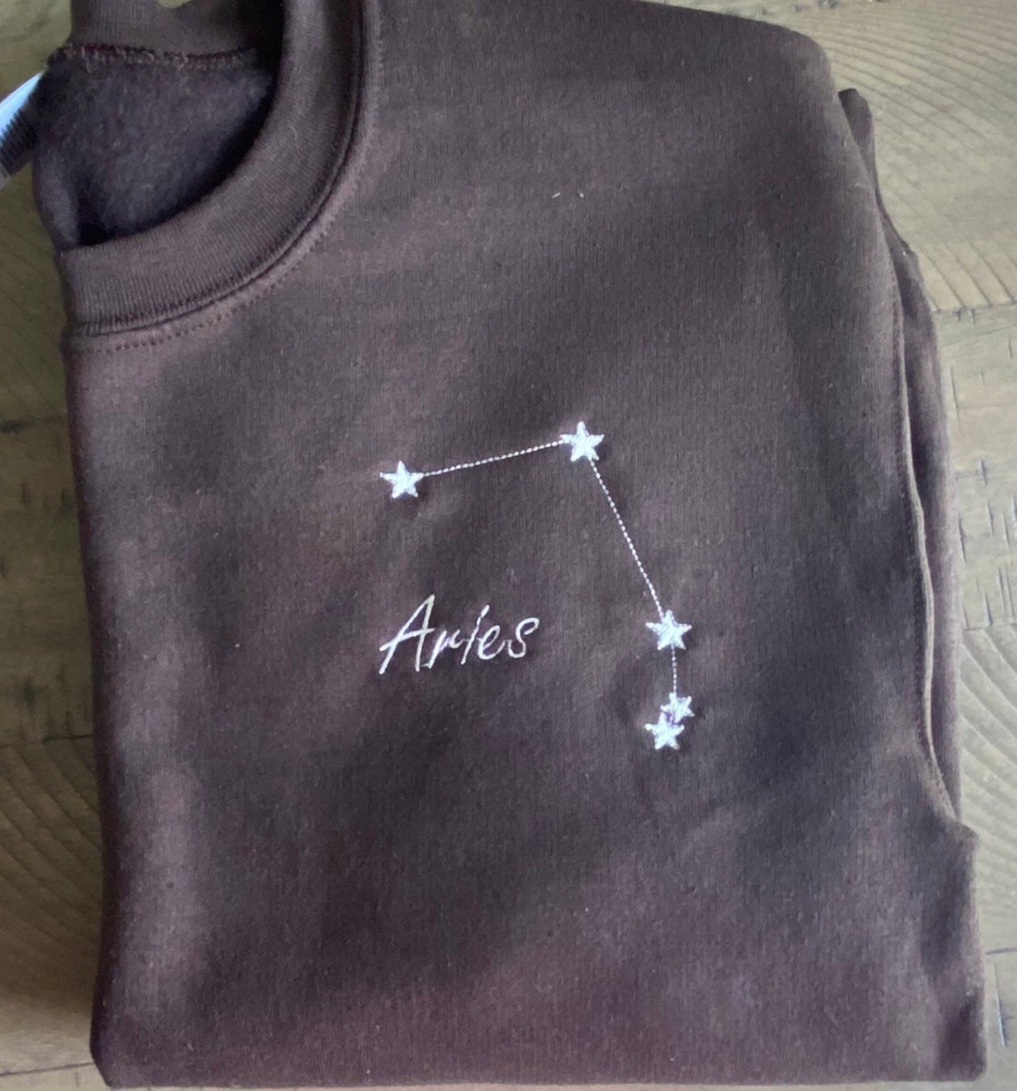 Astrology Embroidered Sweater Astrology Crewneck Cute Vintage Sweatshirt Trendy Crewneck