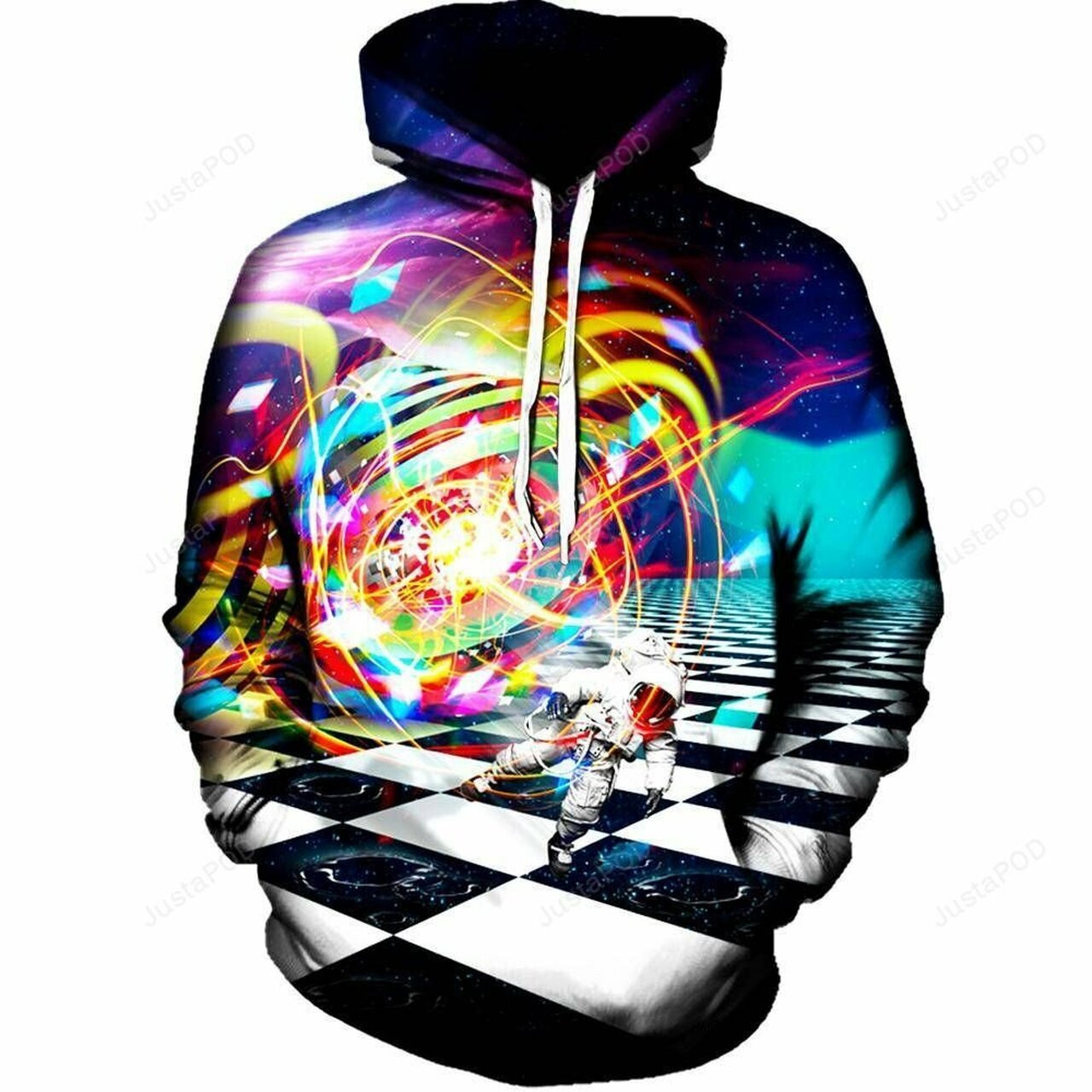 Astronaut Absorption 3d All Over Printed Hoodie