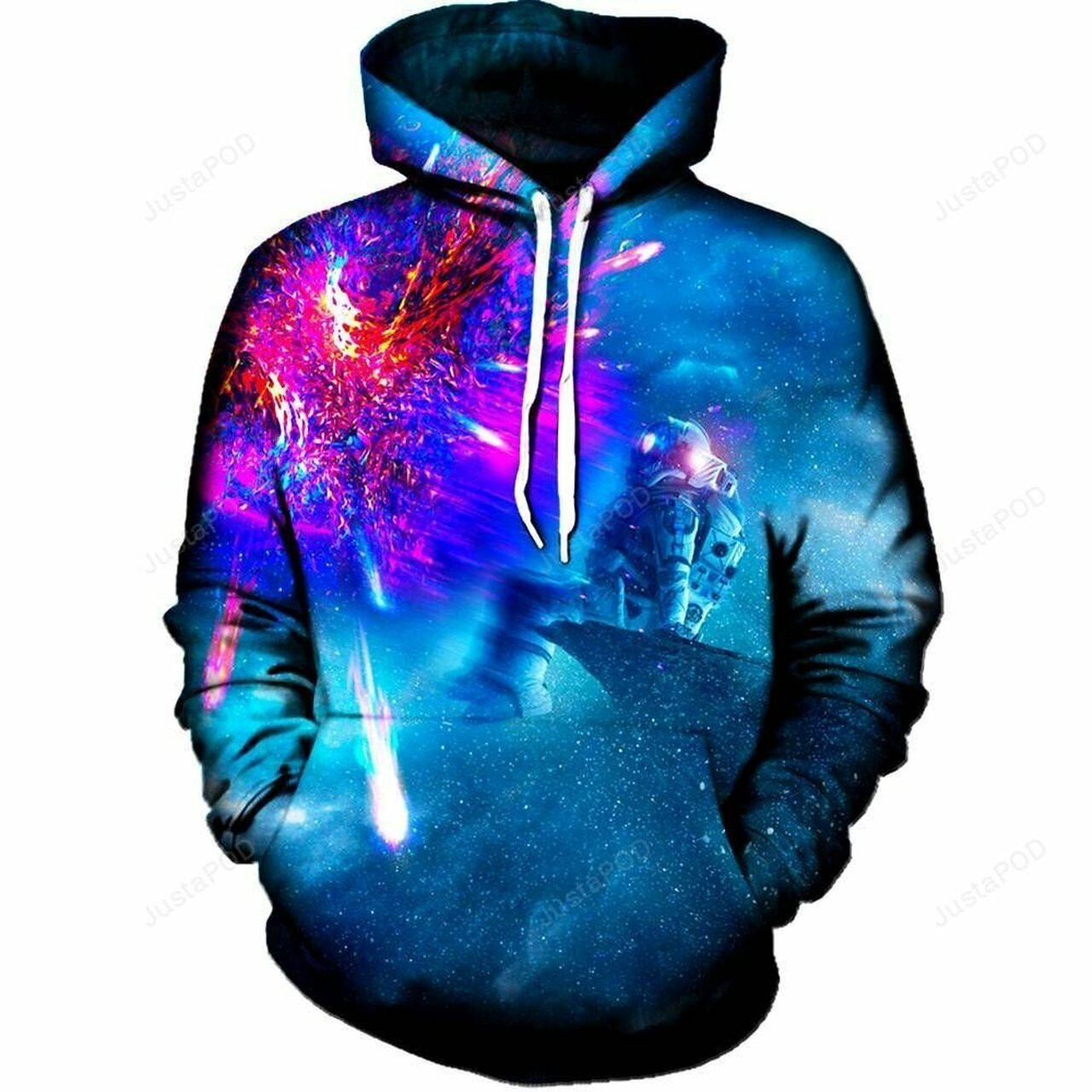 Astronaut Galaxy 3d All Over Printed Hoodie