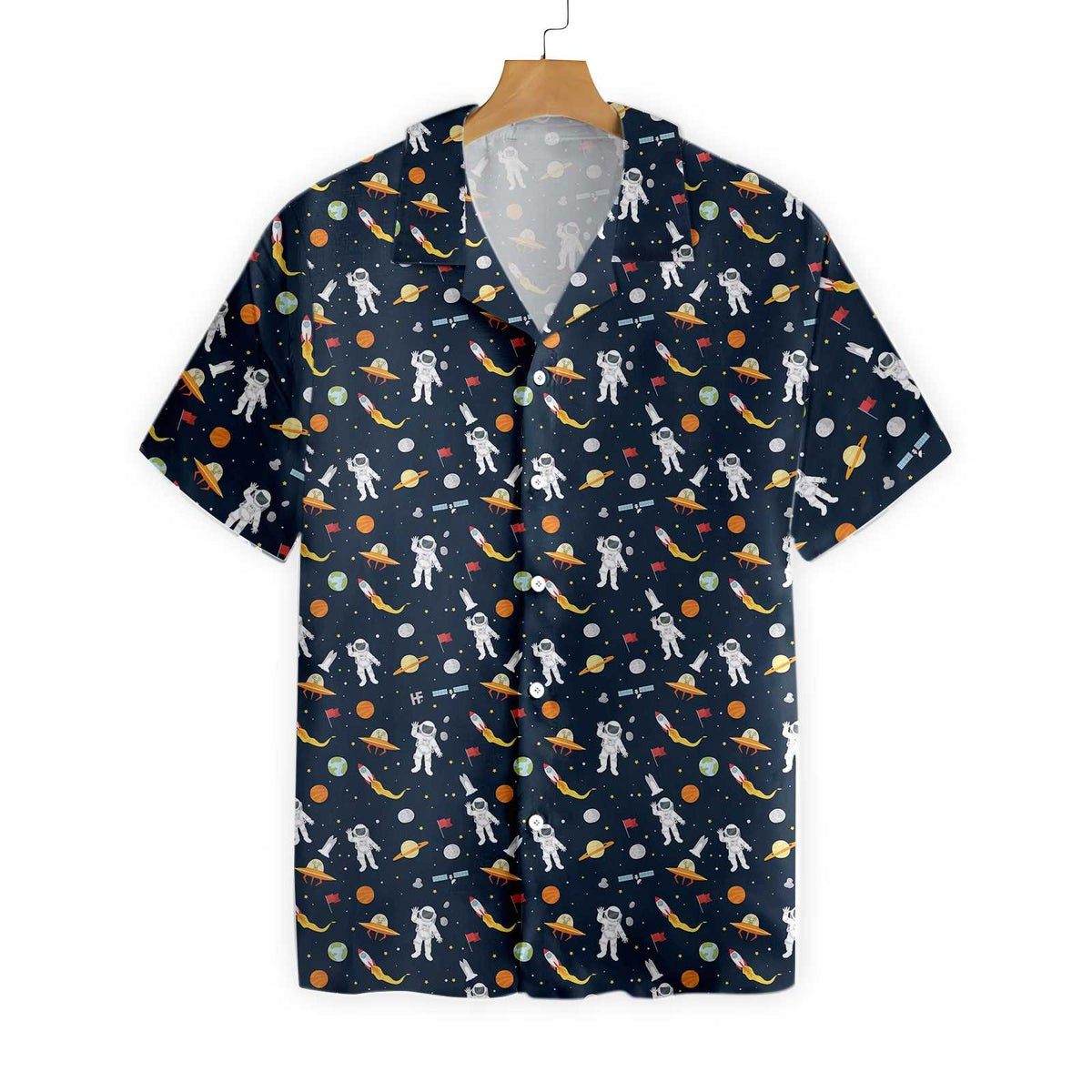 Astronaut Hello Hawaiian Shirt