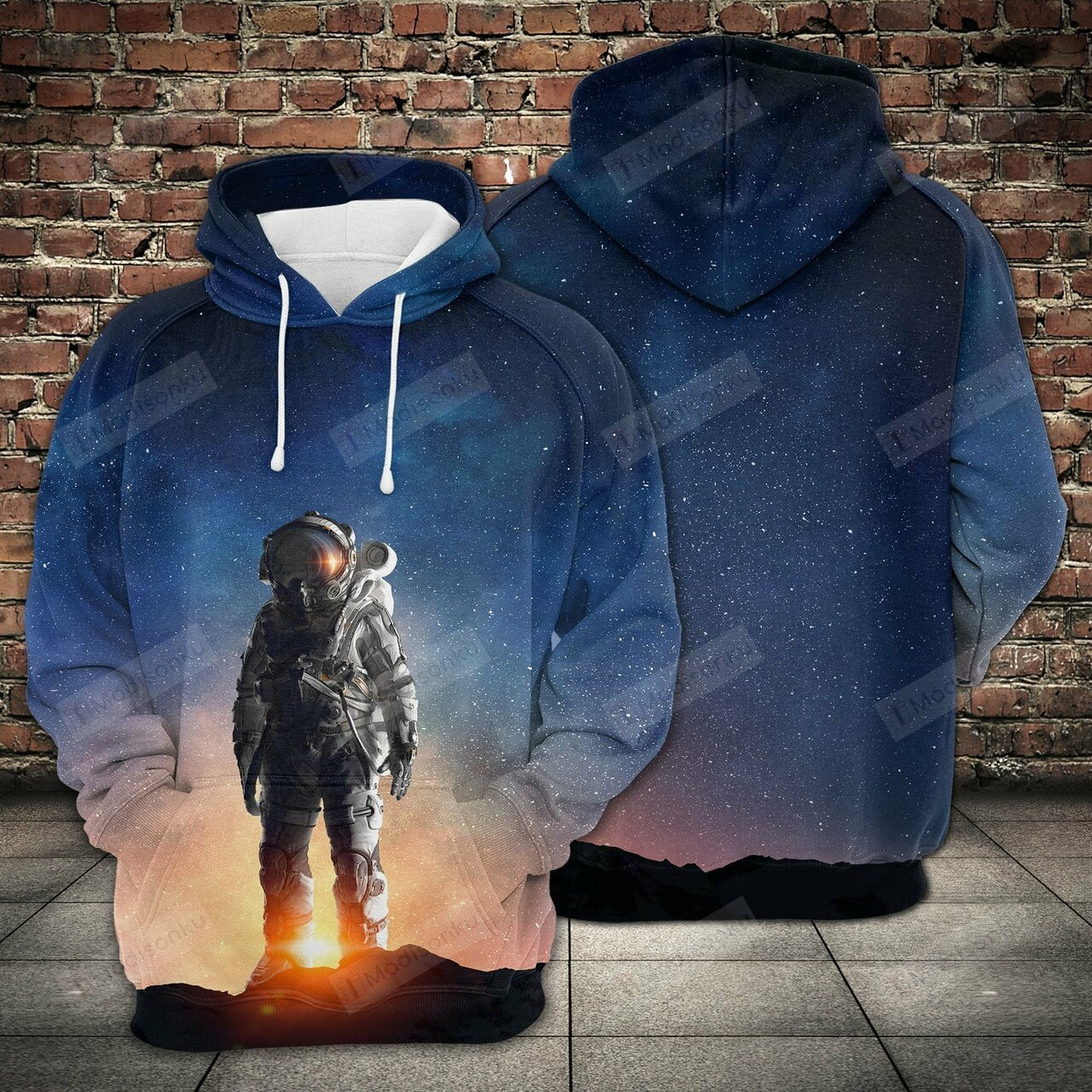 Astronaut In Outer Space 3d All Over Print Hoodie