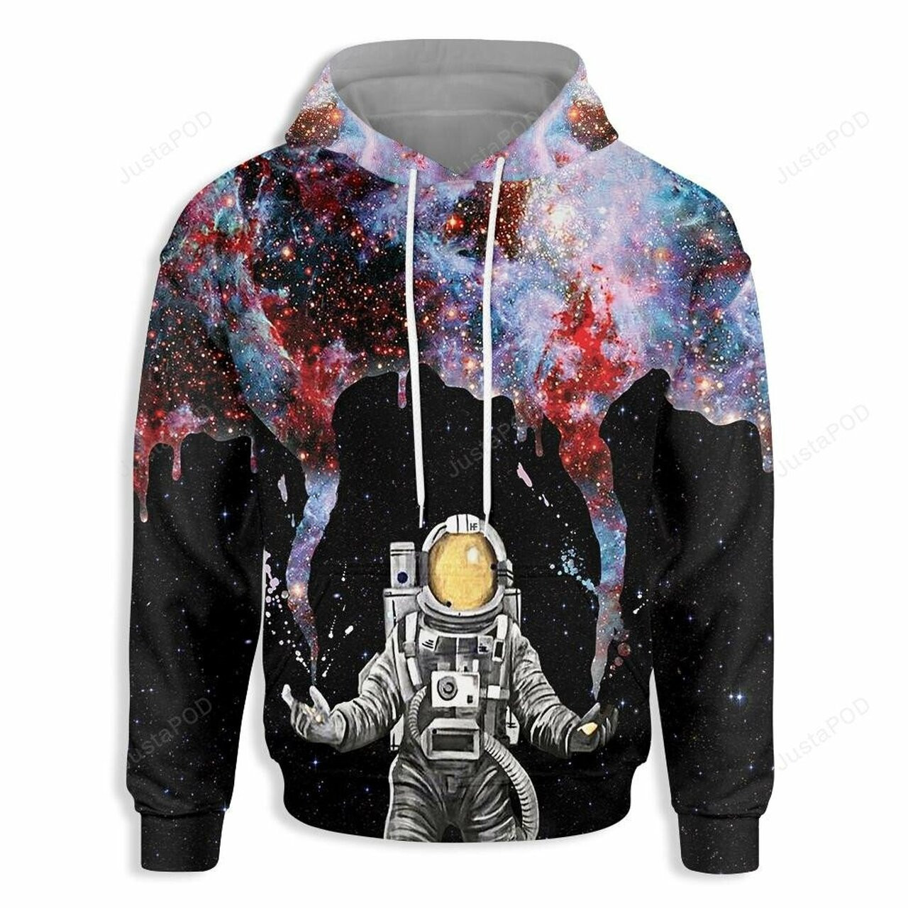 Astronaut Makes Galaxy 3d All Over Printed Hoodie