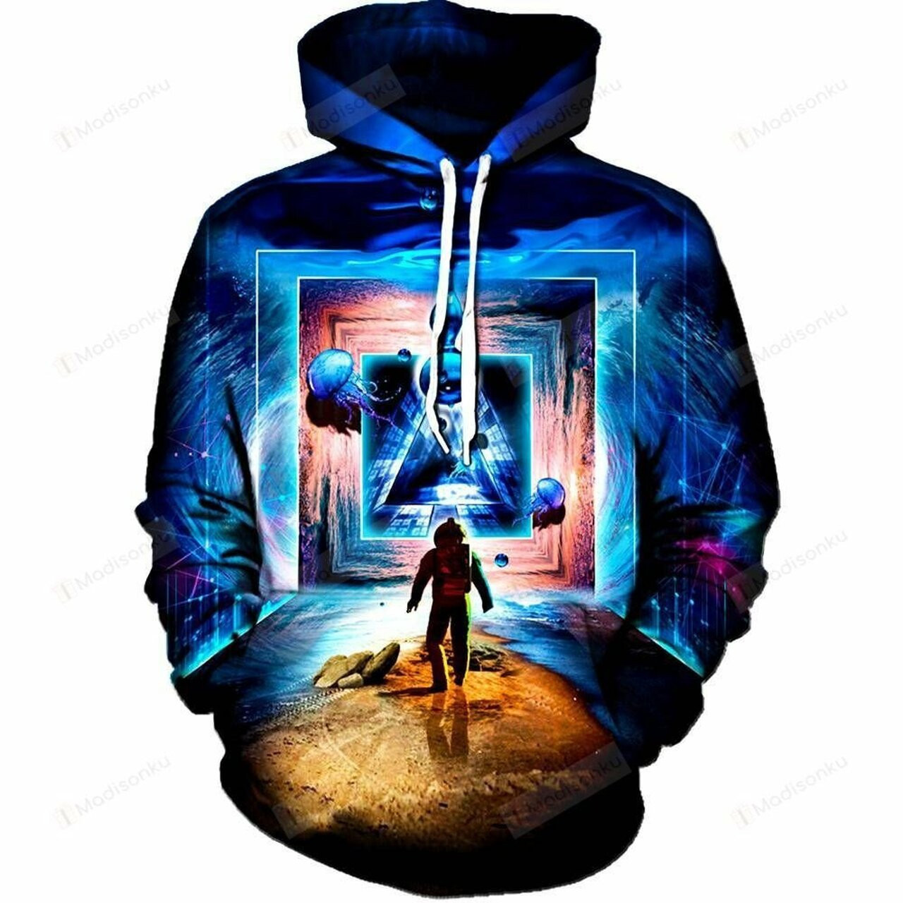 Astronaut Portal To The Beyond For Unisex 3d All Over Print Hoodie