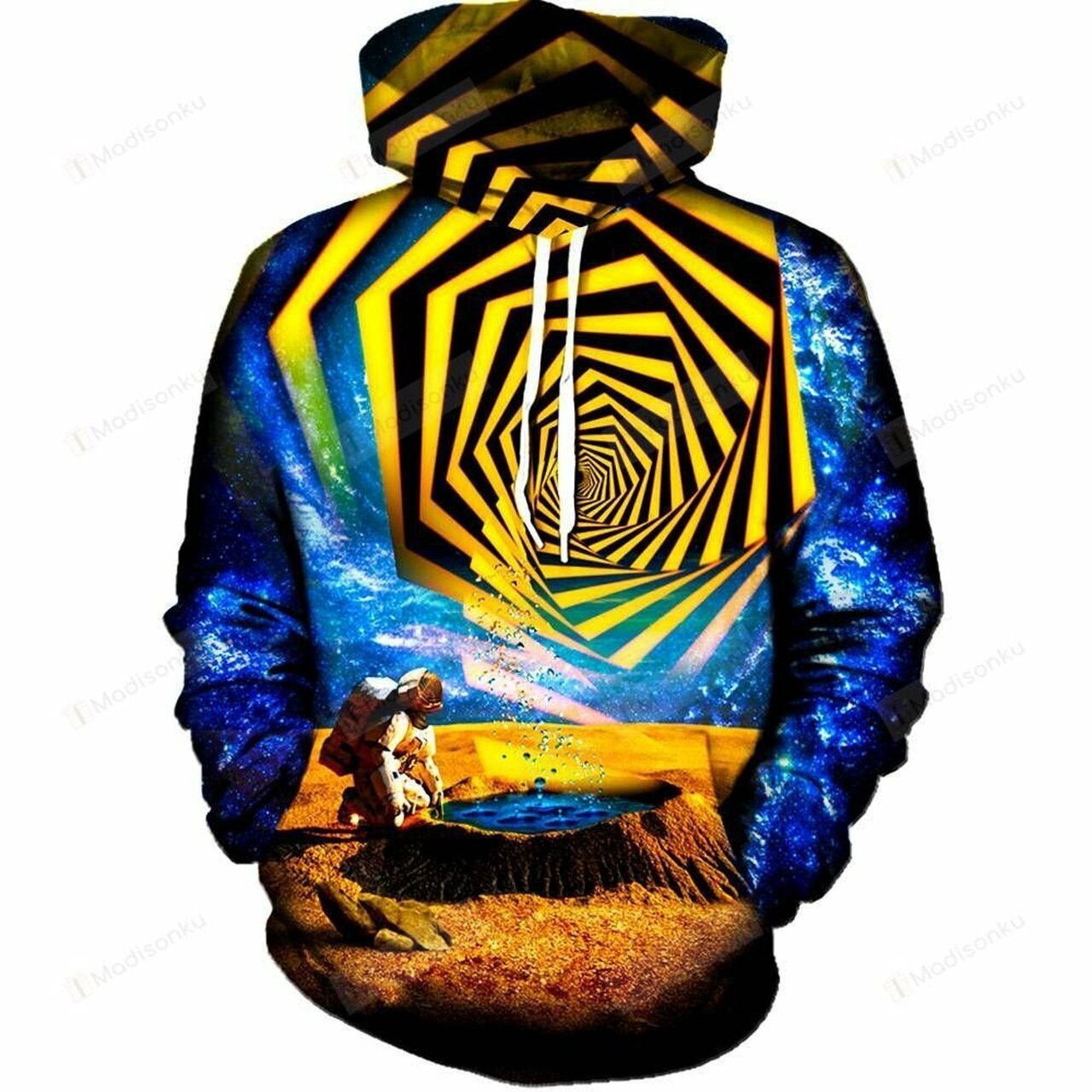 Astronaut Yellow Portal For Unisex 3d All Over Print Hoodie