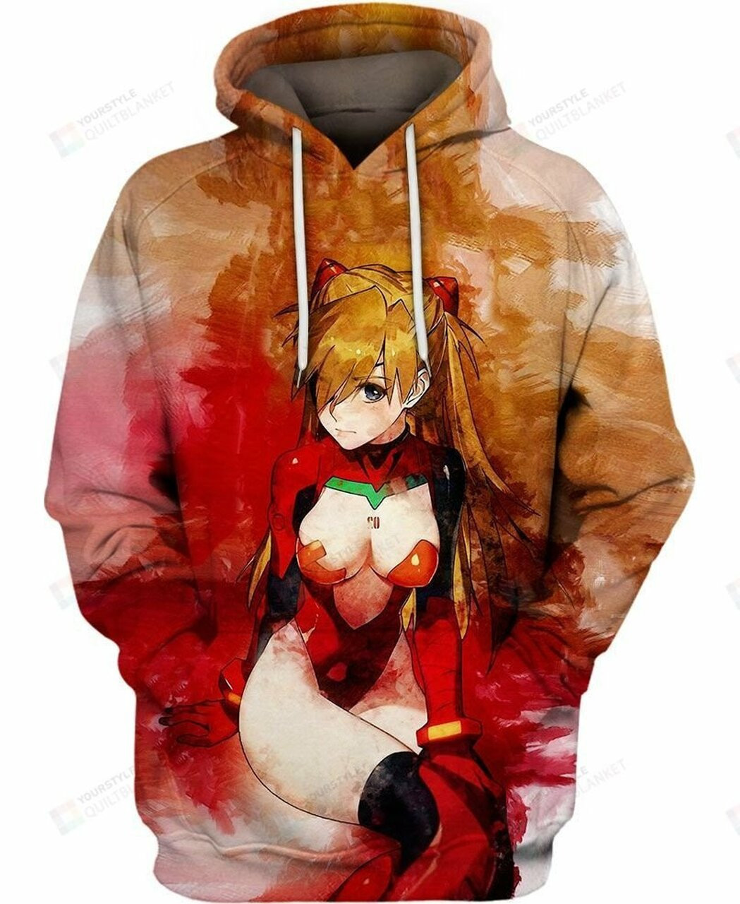 Asuka Langley 3d All Over Print Hoodie