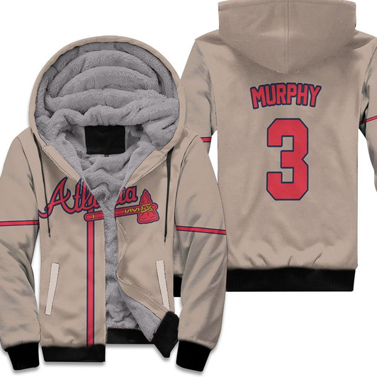 Atlanta Braves Dale Murphy 03 Mlb 2020 Grey Match Jersey Style Gift For Braves Fans Fleece Hoodie