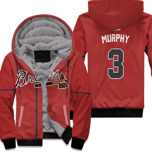Atlanta Braves Dale Murphy 3 Mlb Majestic 2019 Alternate Scarlet Jersey Style Gift For Braves Fans Fleece Hoodie