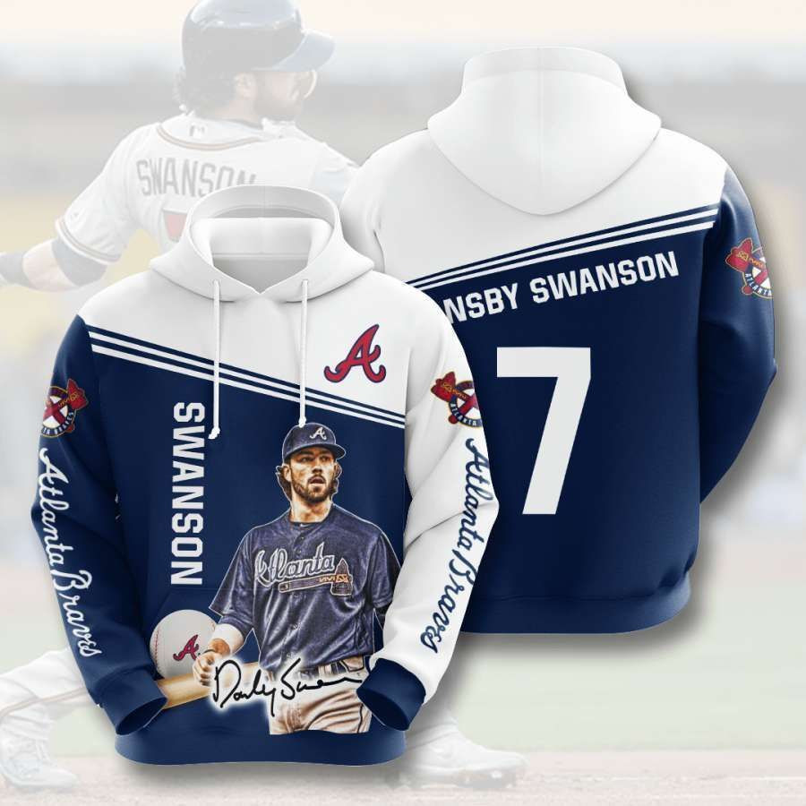 Atlanta Braves No110 Custom Hoodie 3D All Over Print