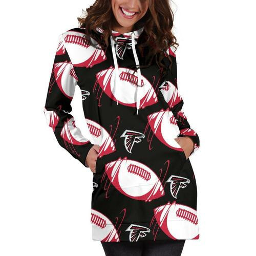 Atlanta Falcons Hoodie Dress Sweater Dress Sweatshirt Dress 3d All Over Print For Women Hoodie
