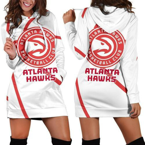 Atlanta Hawks Hoodie Dress Sweater Dress Sweatshirt Dress 3d All Over Print For Women Hoodie