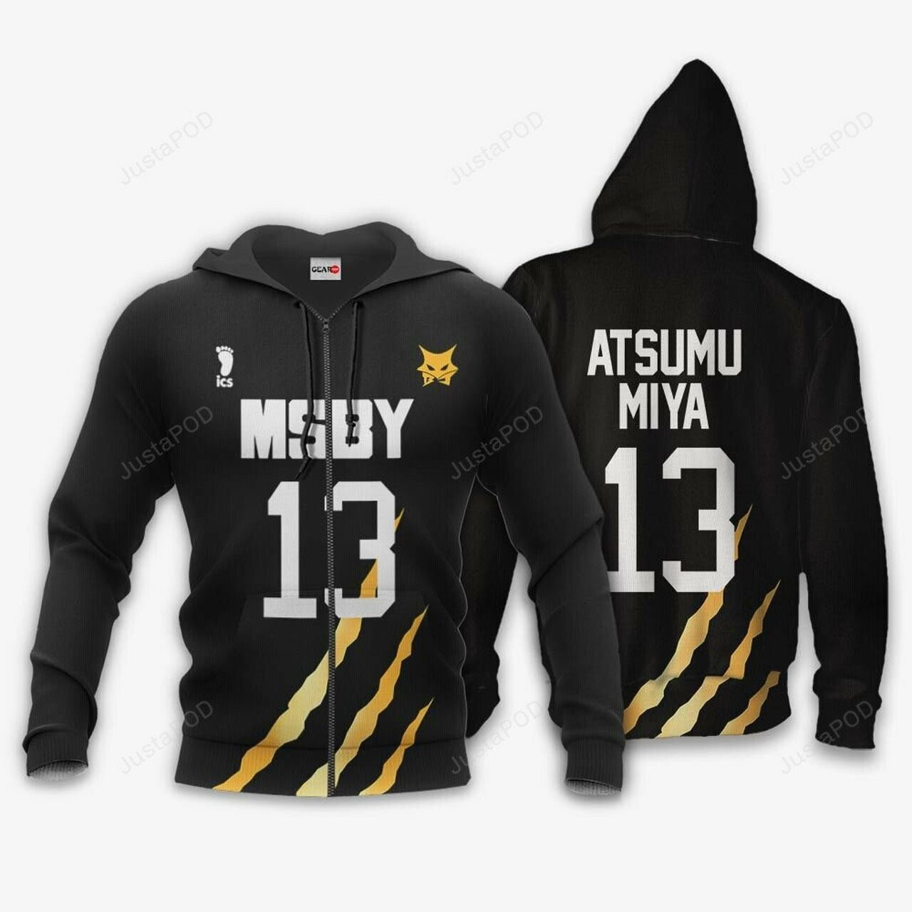 Atsumu Miya Number 13 Haikyuu Anime 3d All Over Print Hoodie