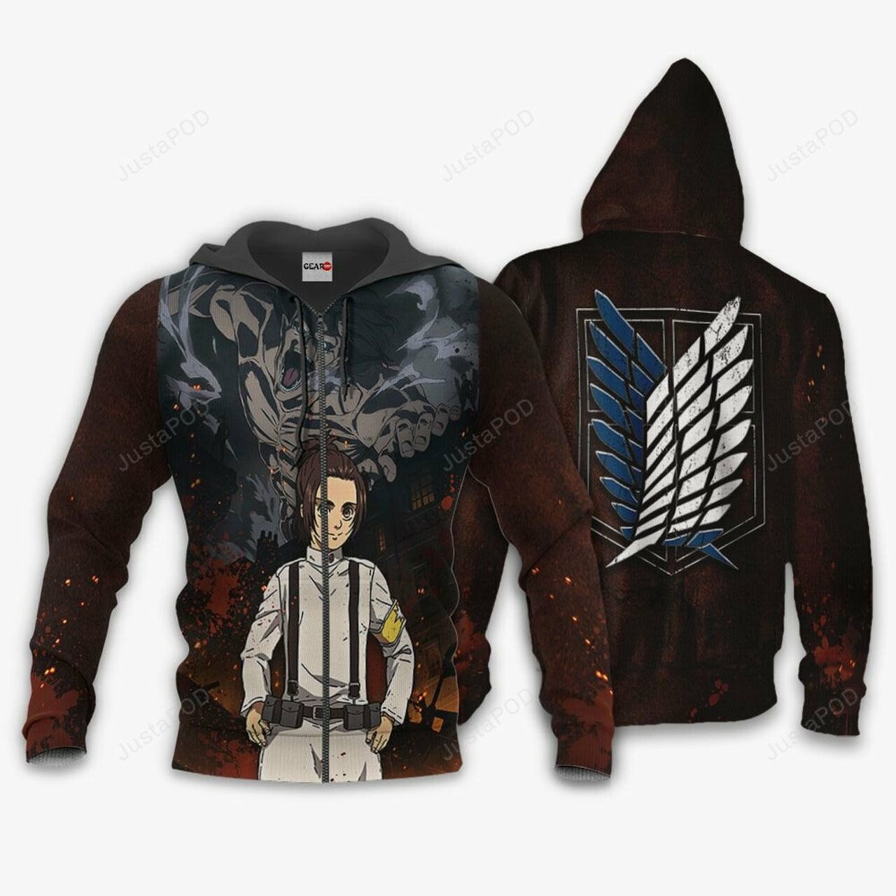 Attack On Tian Gabi Braun 3d All Over Print Hoodie