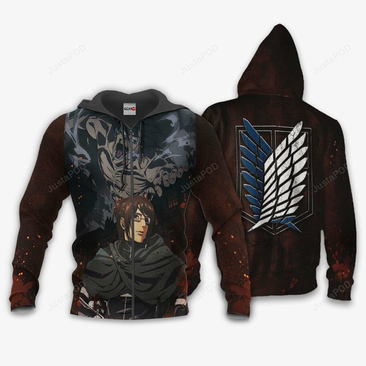 Attack On Tian Hange Zoe 3d All Over Print Hoodie