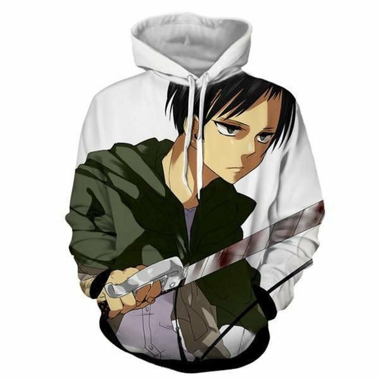 Attack On Titan Anime 3d All Over Print Hoodie