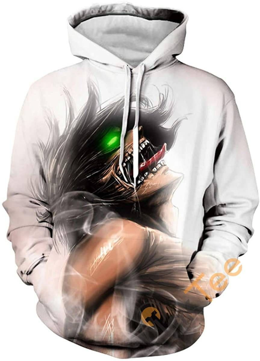 Attack On Titan Print Pullover With Front Pocket Sku48 Hoodie 3D All Over Print