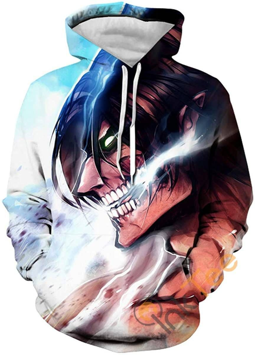Attack On Titan Print Pullover With Front Pocket Sku49 Hoodie 3D All Over Print