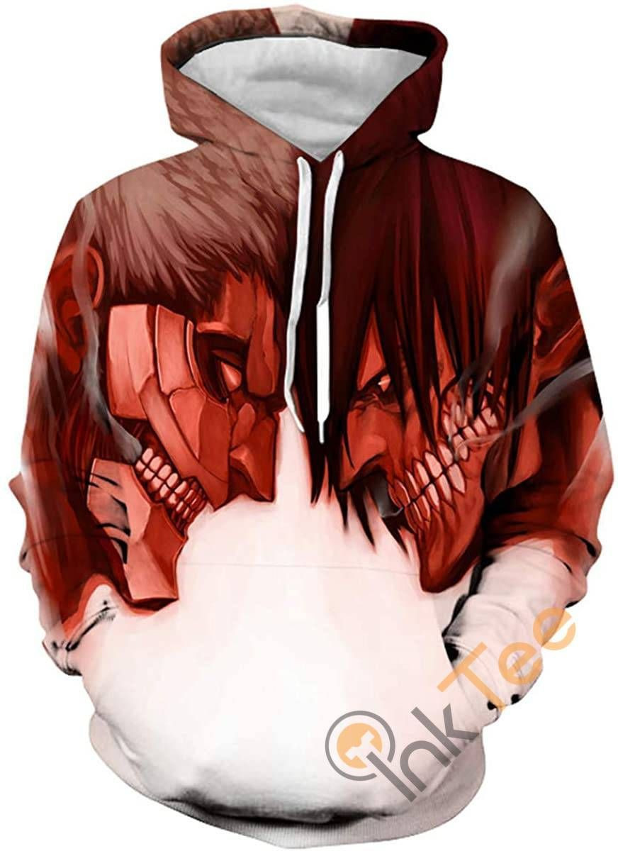 Attack On Titan Print Pullover With Front Pocket Sku51 Hoodie 3D All Over Print