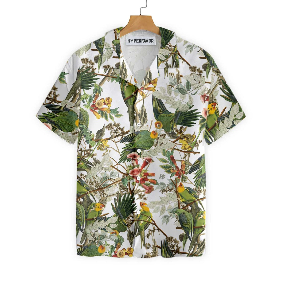 Audubon Carolina Parrot Shirt For Men Hawaiian Shirt