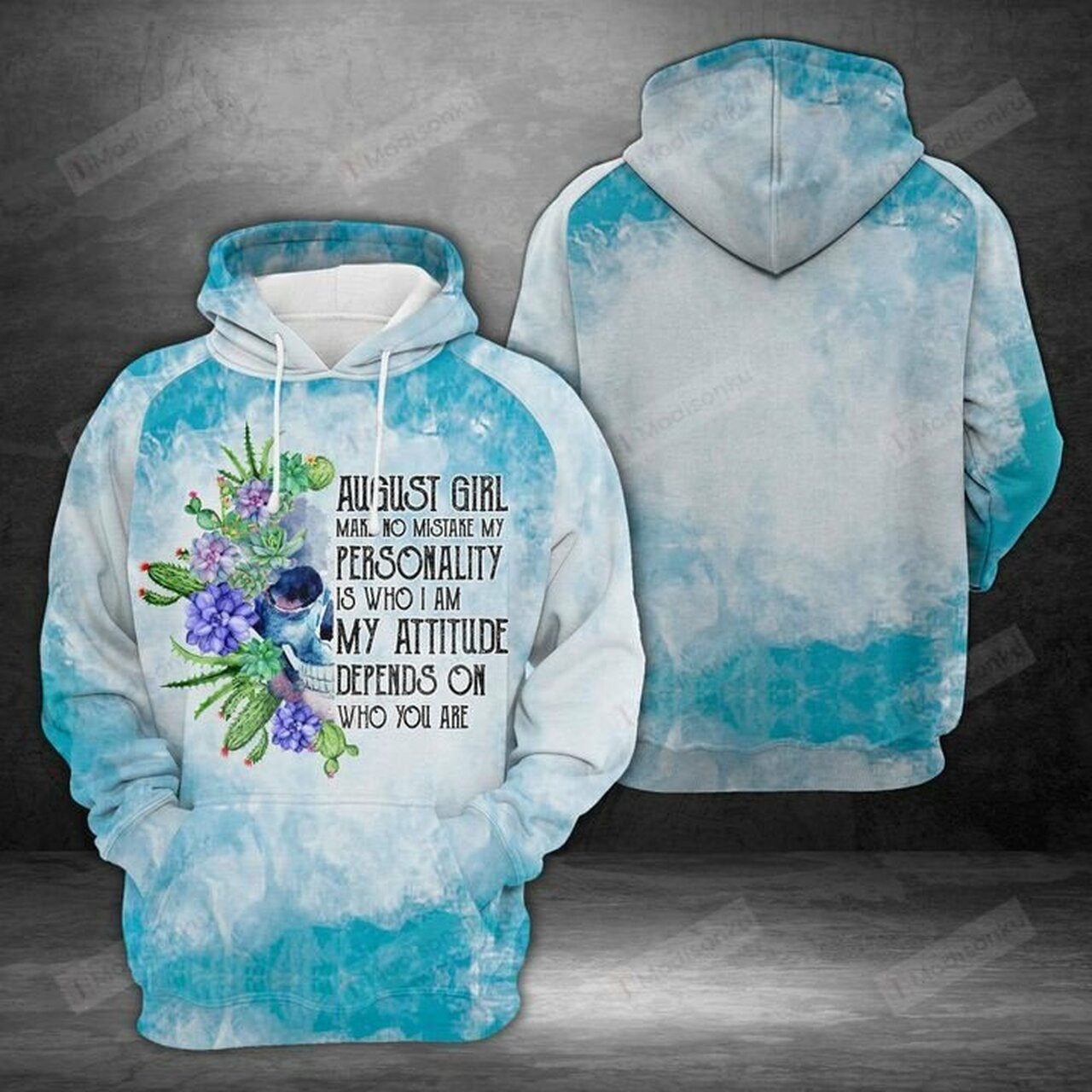 August Girl 3d All Over Print Hoodie