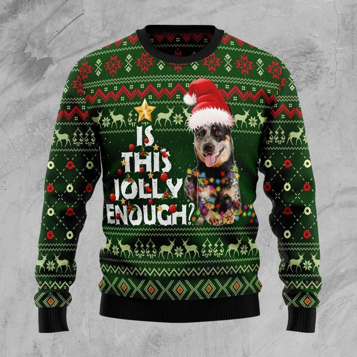 Australian Cattle Dog Jolly Ugly Christmas Sweater Ugly Sweater For Men Women