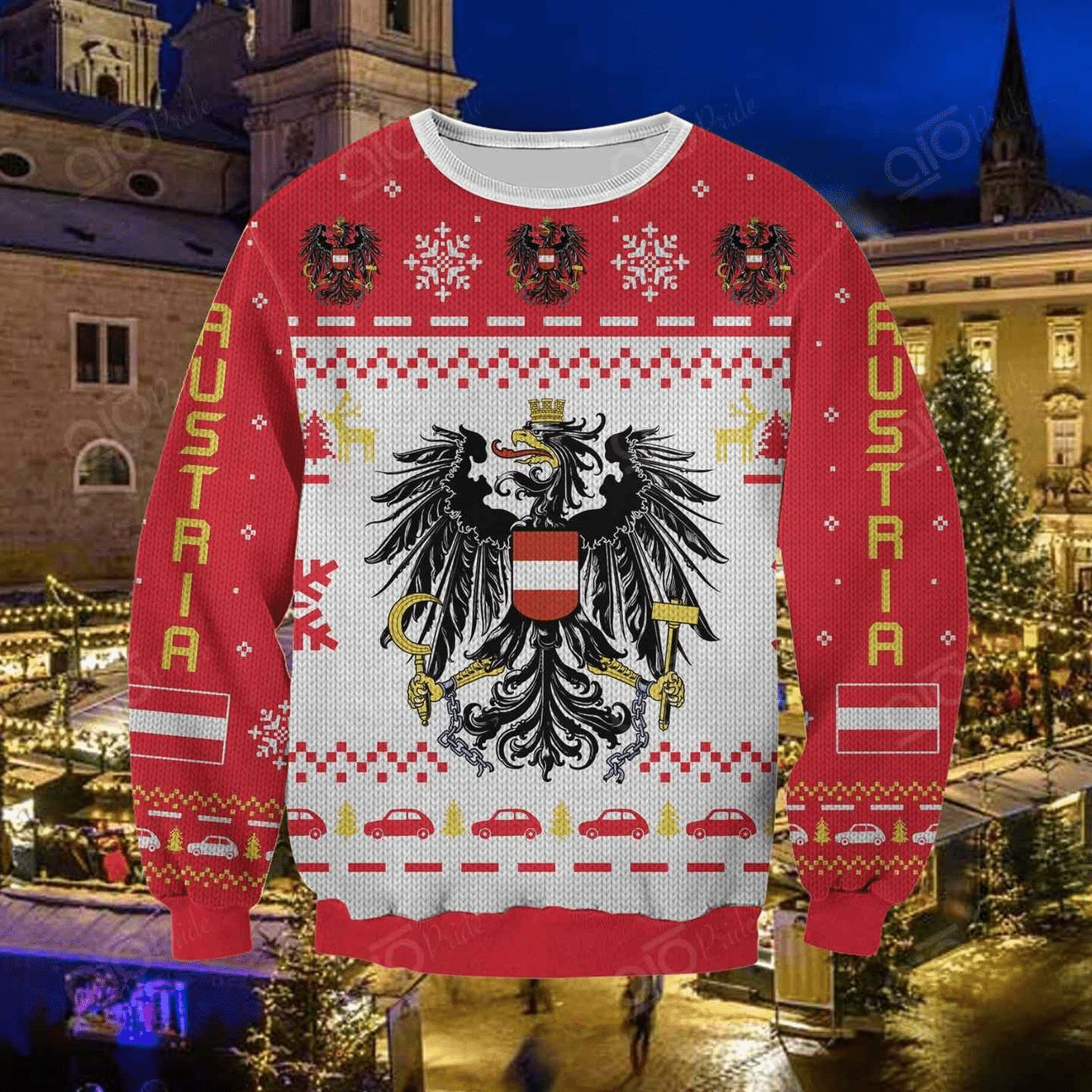 Austria Ugly Christmas Sweater Ugly Sweater For Men Women