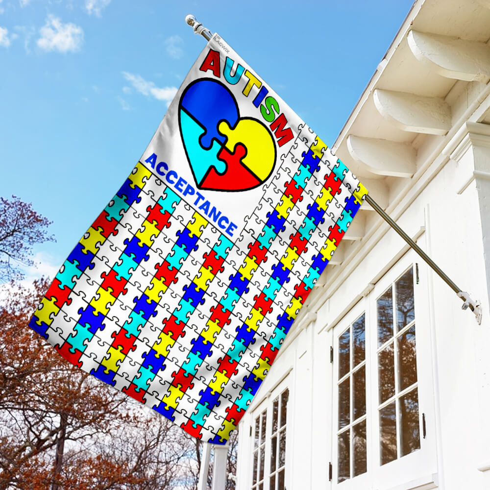 Autism Acceptance Flag Autism Support Flag Autism Family Flag Gift