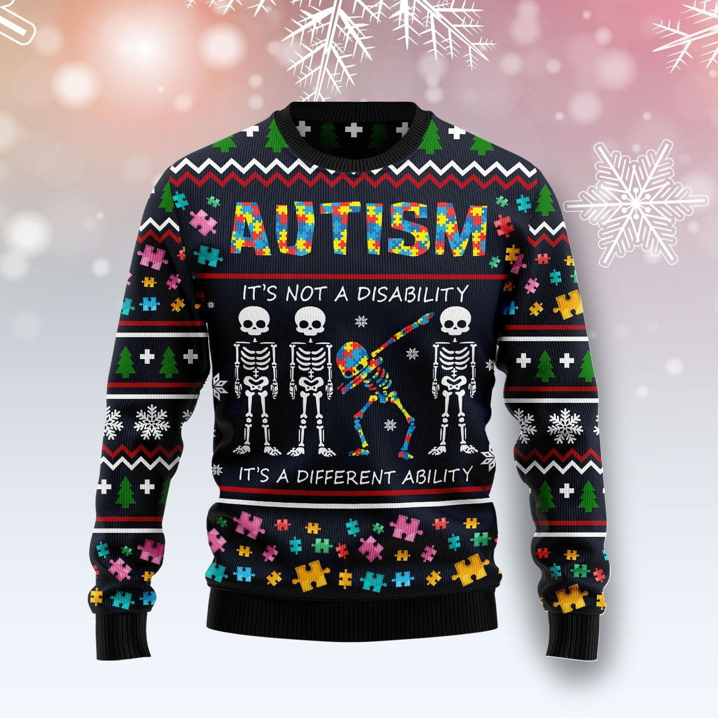 Autism Different Ugly Christmas Sweater