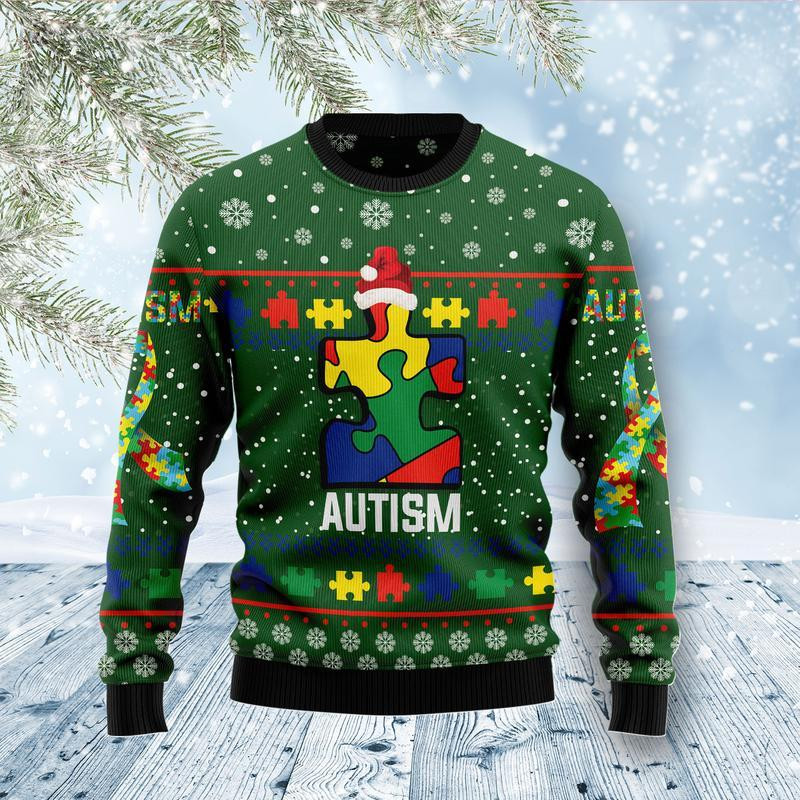Autism Ugly Christmas Sweater Ugly Sweater For Men Women
