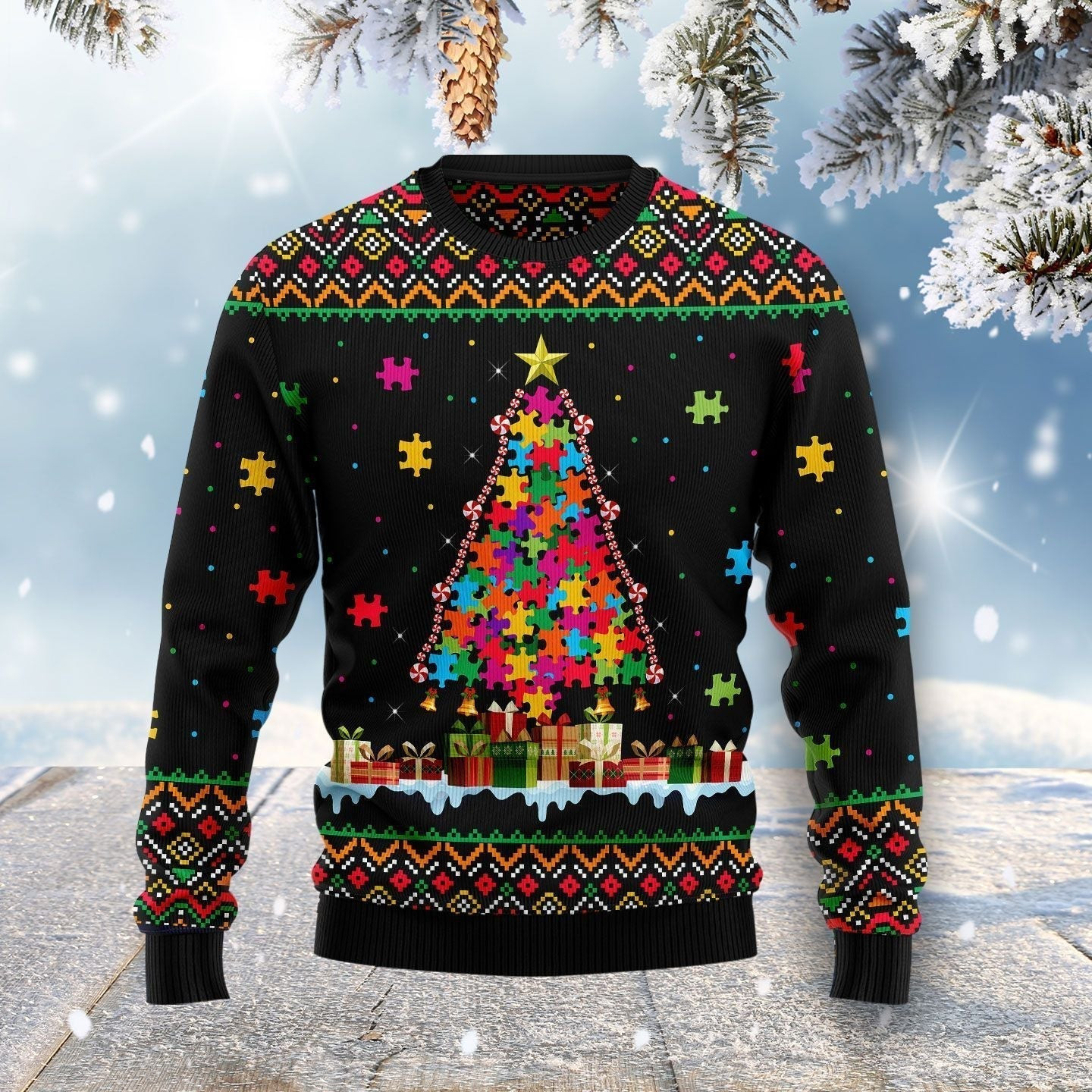 Autism Ugly Christmas Sweater Ugly Sweater For Men Women