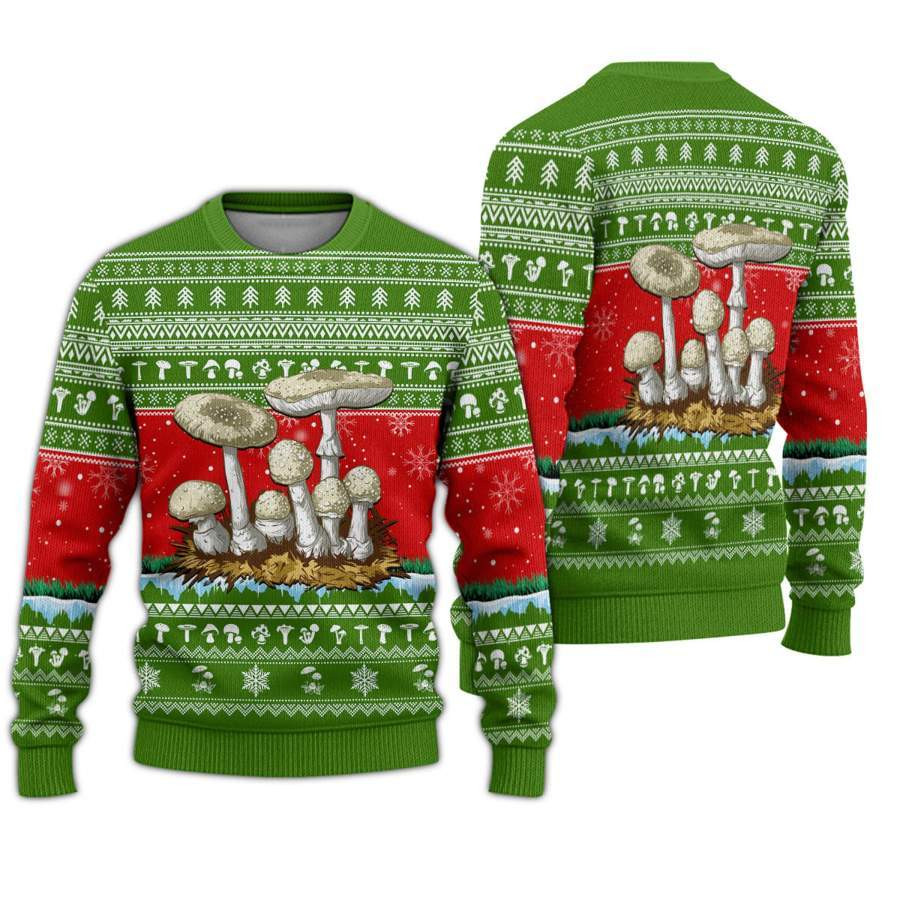 Awesome Mushroom Ugly Christmas Sweater Ugly Sweater For Men Women