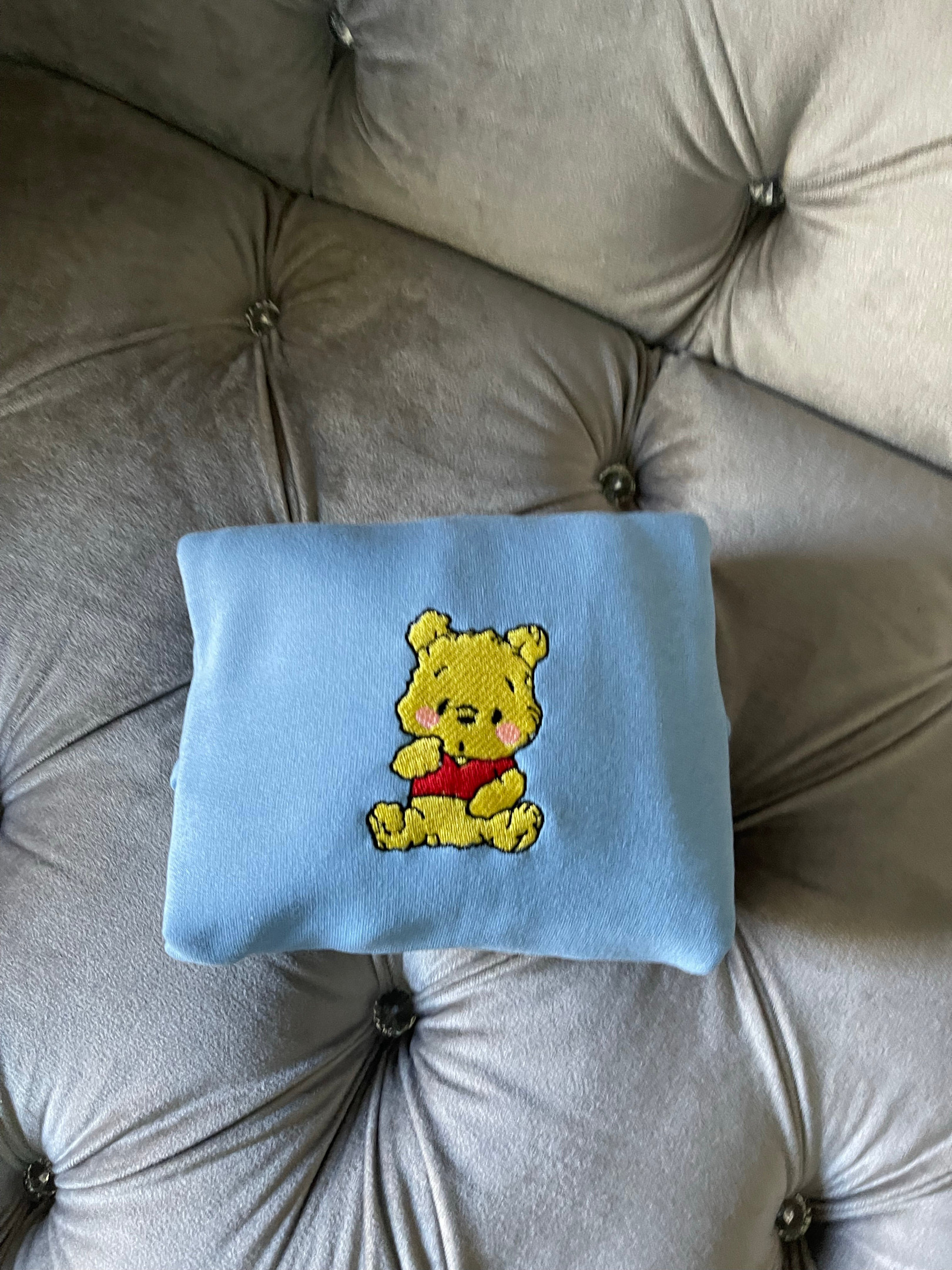 Baby Winnie The Pooh Embroidered Sweatshirt