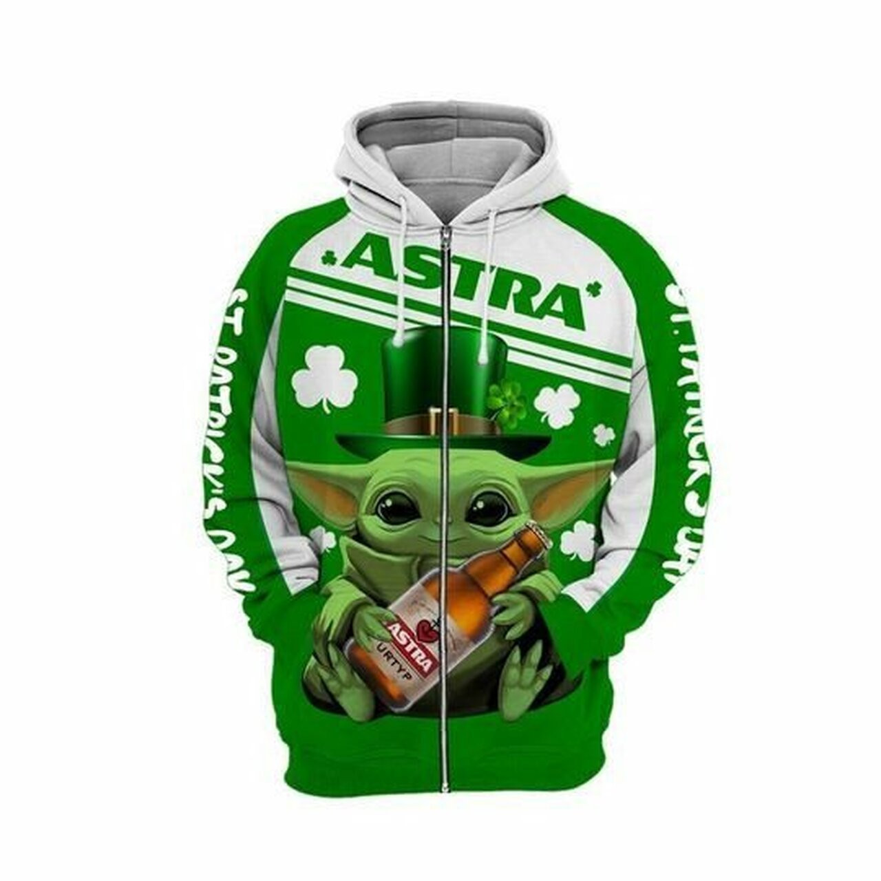 Baby Yoda Hug Astra 3d All Over Print Hoodie