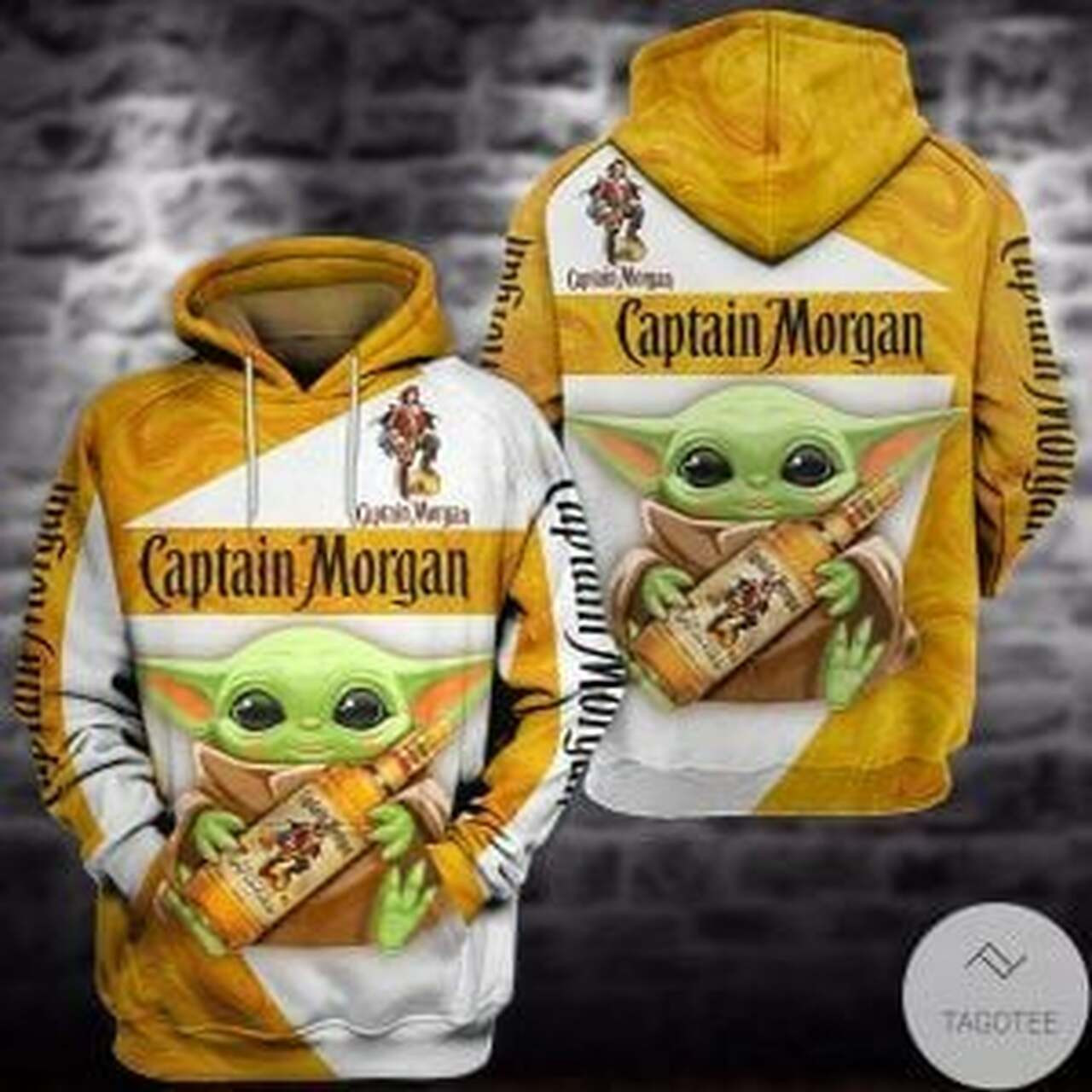 Baby Yoda Morgan Whiskey 3d All Over Print Hoodie