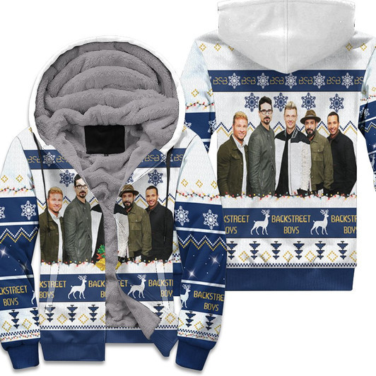 Backstreet Boys Christmas Knitting Pattern Fan Quilt Blanket 3D Fleece Hoodie